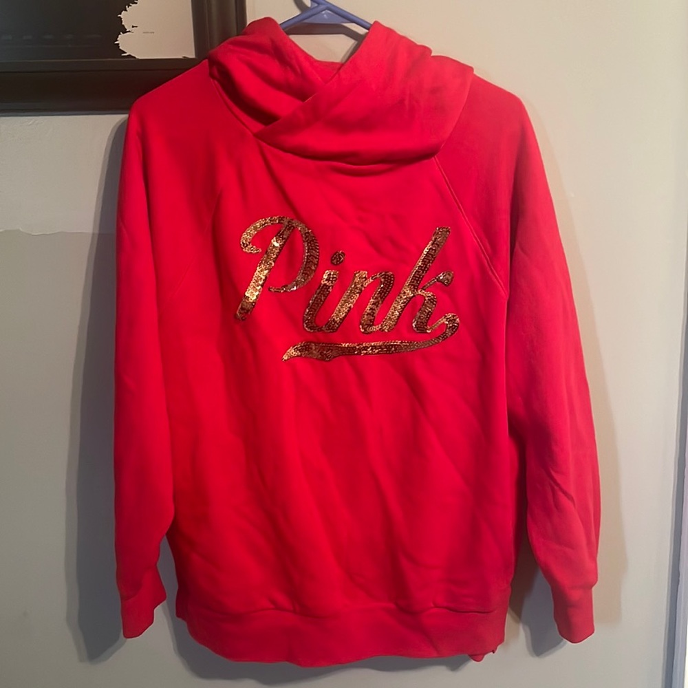 VS Pink sequin hoodie